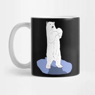 polar bear on ice Mug